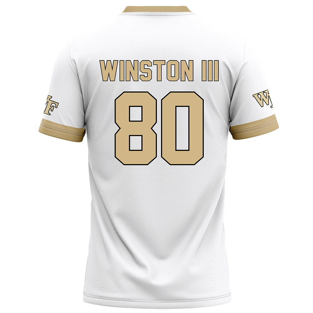 Wake Forest - NCAA Football : Braxton Winston III - White Football Jersey-1