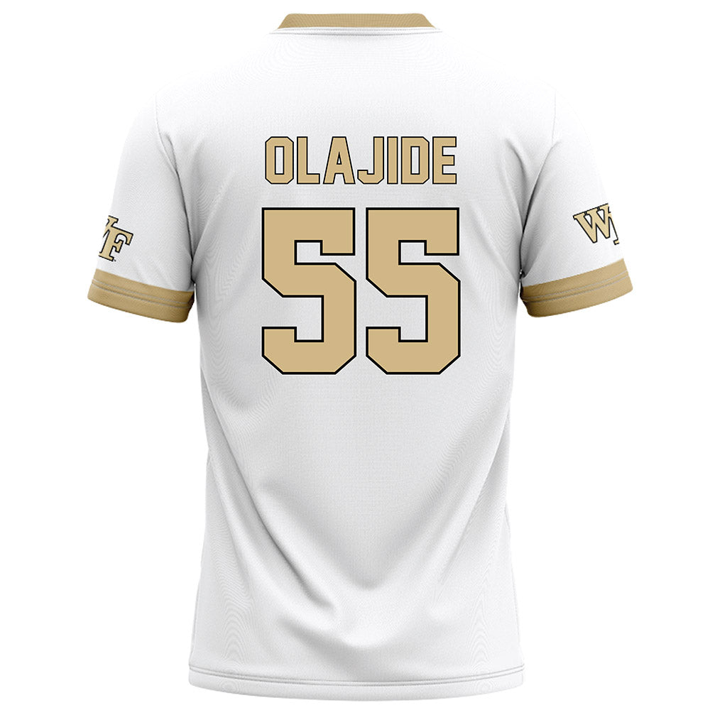 Wake Forest - NCAA Football : Tolu Olajide - White Football Jersey-1