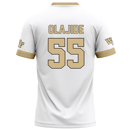 Wake Forest - NCAA Football : Tolu Olajide - White Football Jersey-1