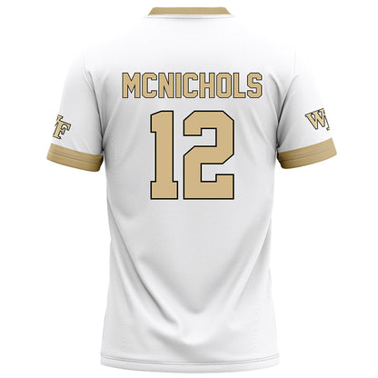 Wake Forest - NCAA Football : Tylan McNichols - White Football Jersey-1