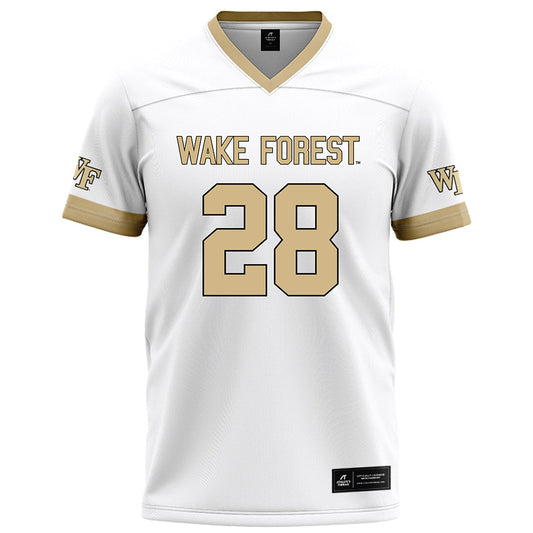 Wake Forest - NCAA Football : Hugh O'Brien - White Football Jersey-0