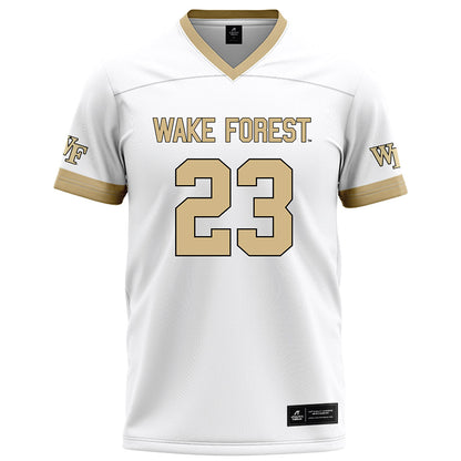 Wake Forest - NCAA Football : Vincent Firenze - White Football Jersey-0