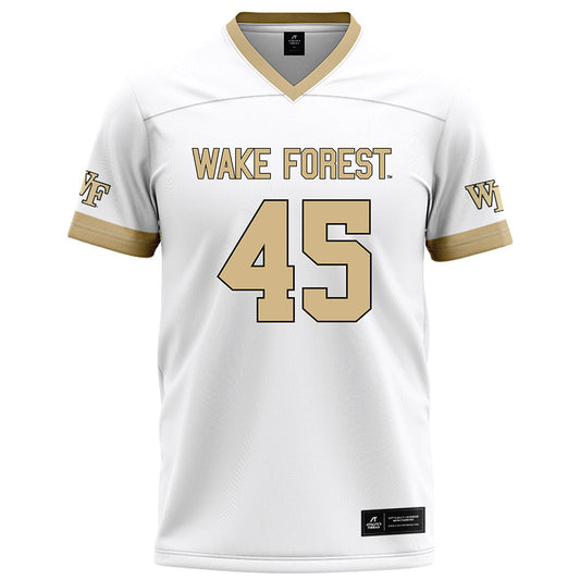 Wake Forest - NCAA Football : Ethan Hyams - White Football Jersey-0