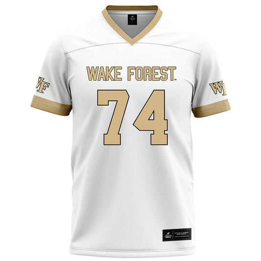 Wake Forest - NCAA Football : John Ohnegian - White Football Jersey-0