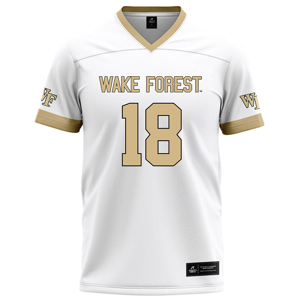 Wake Forest - NCAA Football : Drayden Dickmann - White Football Jersey-0