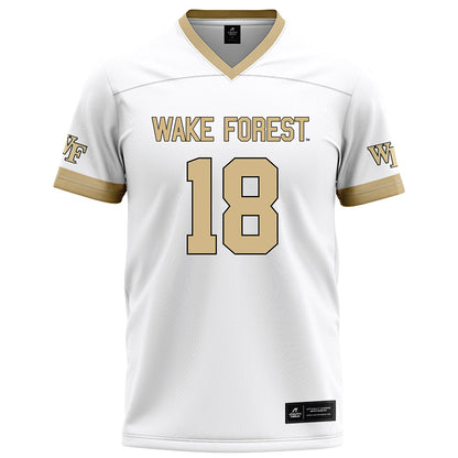 Wake Forest - NCAA Football : Drayden Dickmann - White Football Jersey-0