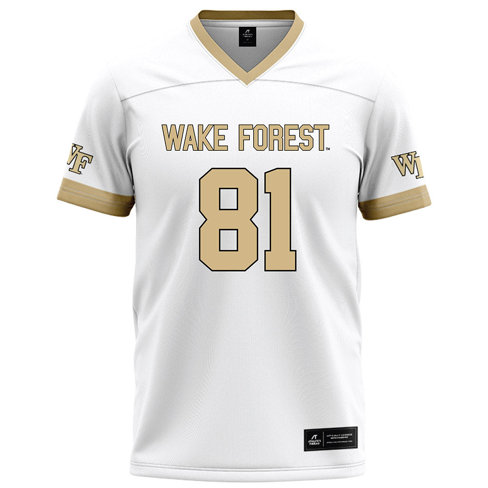 Wake Forest - NCAA Football : Landon Morris - White Football Jersey-0