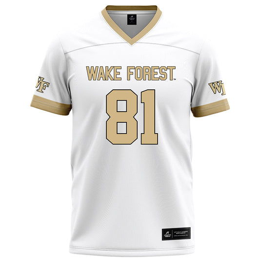Wake Forest - NCAA Football : Landon Morris - White Football Jersey-0