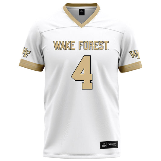 Wake Forest - NCAA Football : Ty Clark III - White Football Jersey-0