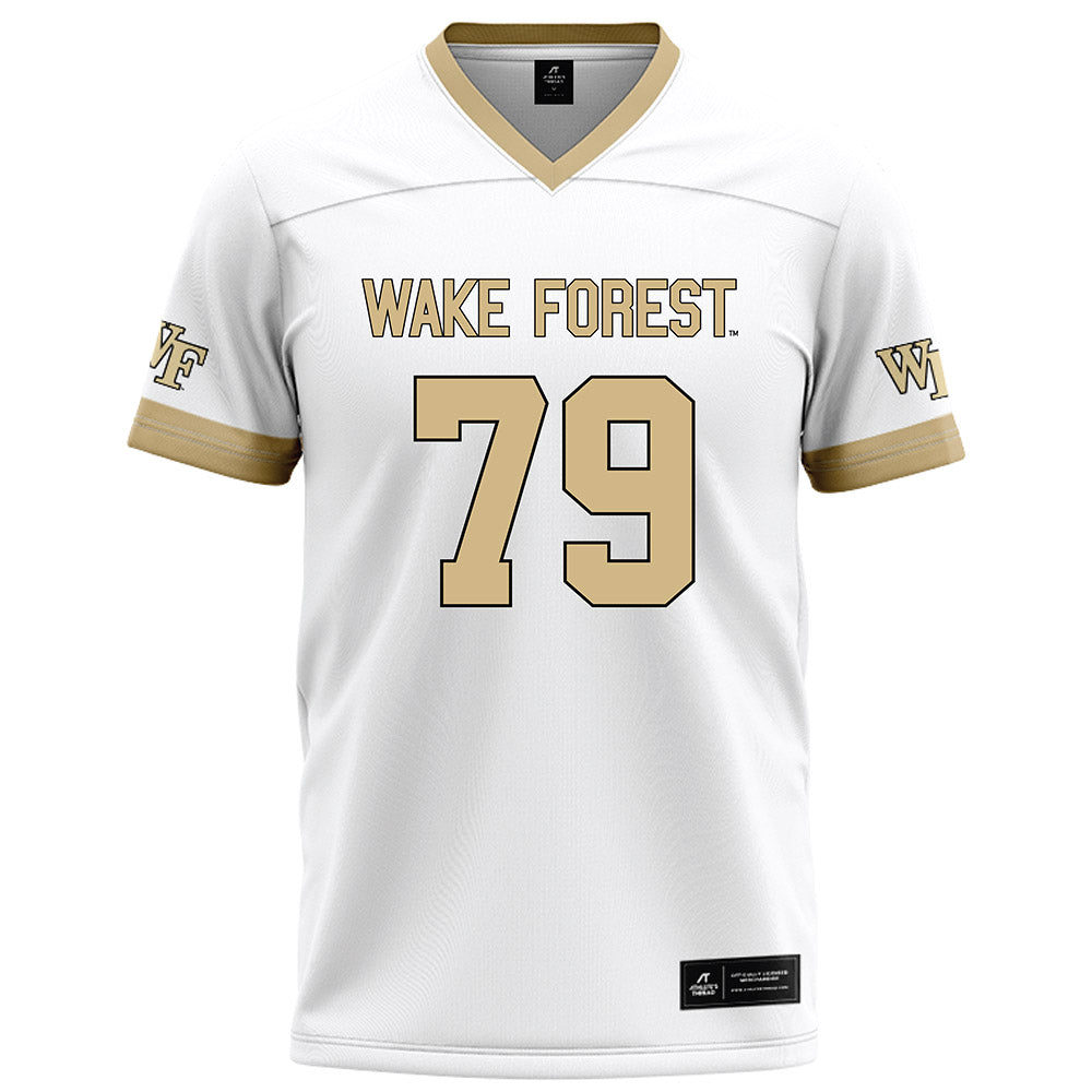 Wake Forest - NCAA Football : Langston Hogg - White Football Jersey-0