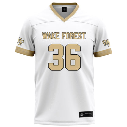 Wake Forest - NCAA Football : Seth Carethers - White Football Jersey-0