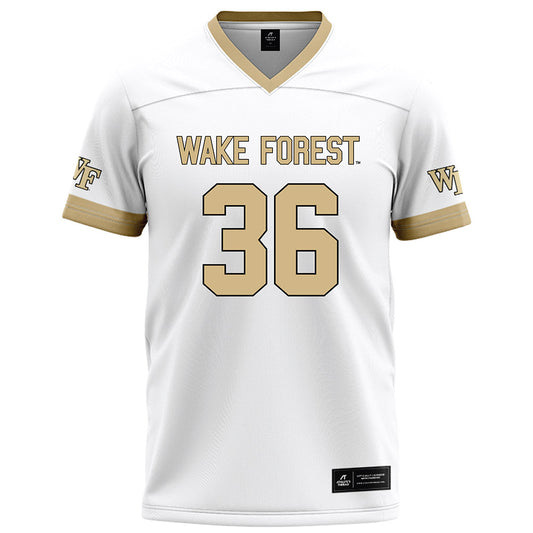 Wake Forest - NCAA Football : Seth Carethers - White Football Jersey-0
