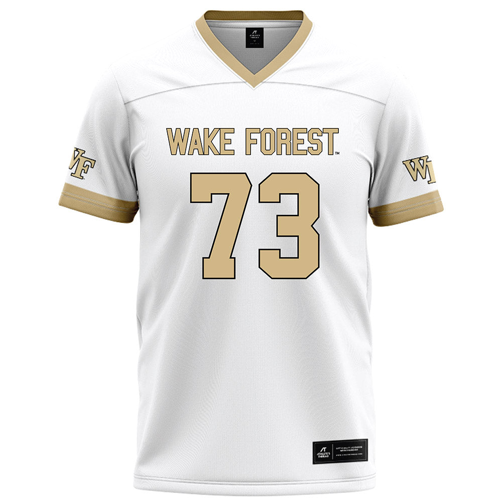 Wake Forest - NCAA Football : George Steih - White Football Jersey-0