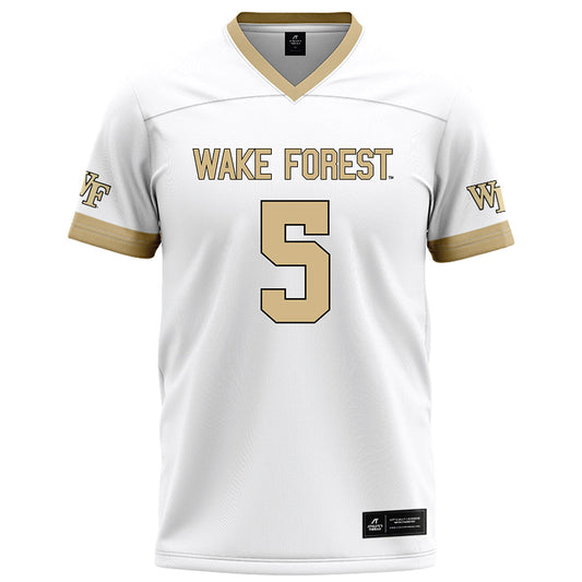 Wake Forest - NCAA Football : Kam Shanks - White Football Jersey-0