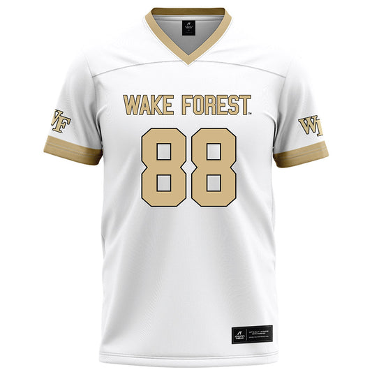 Wake Forest - NCAA Football : Bryce Kania - White Football Jersey-0