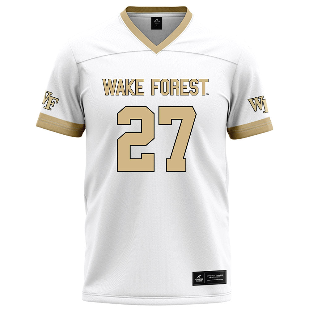 Wake Forest - NCAA Football : Ryan Henley - White Football Jersey-0