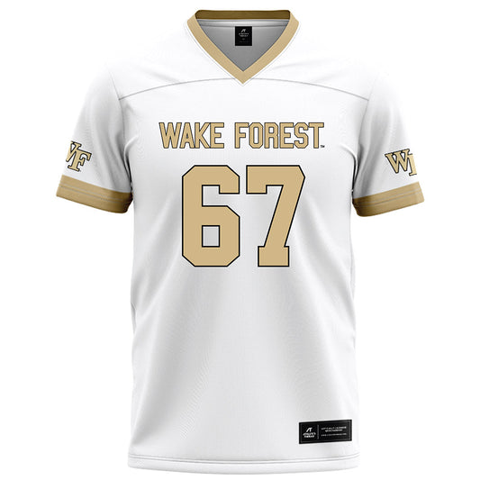 Wake Forest - NCAA Football : Elliot Demaine - White Football Jersey-0