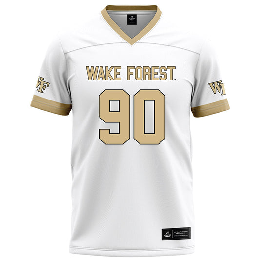 Wake Forest - NCAA Football : Connor Calvert - White Football Jersey-0