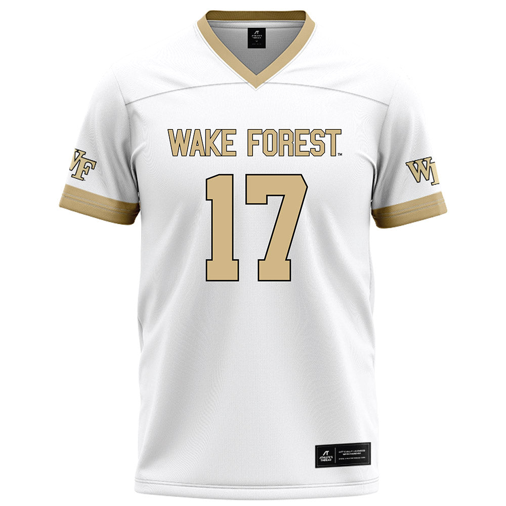 Wake Forest - NCAA Football : Grant Lawless - White Football Jersey-0