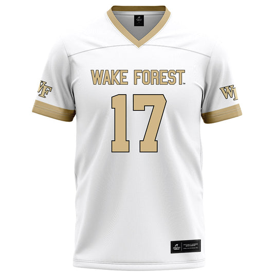 Wake Forest - NCAA Football : Grant Lawless - White Football Jersey-0