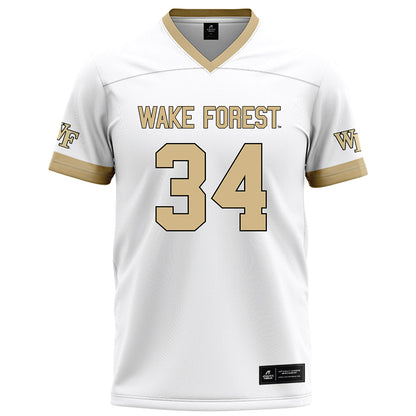Wake Forest - NCAA Football : Micheal Ahoua - White Football Jersey-0