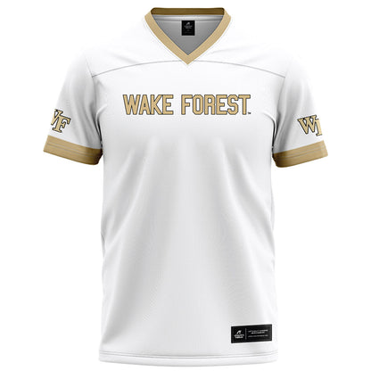 Wake Forest - NCAA Football : Kyndall McCaleb - White Football Jersey-0