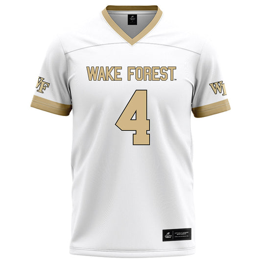 Wake Forest - NCAA Football : Ty Clark III - White Football Jersey-0