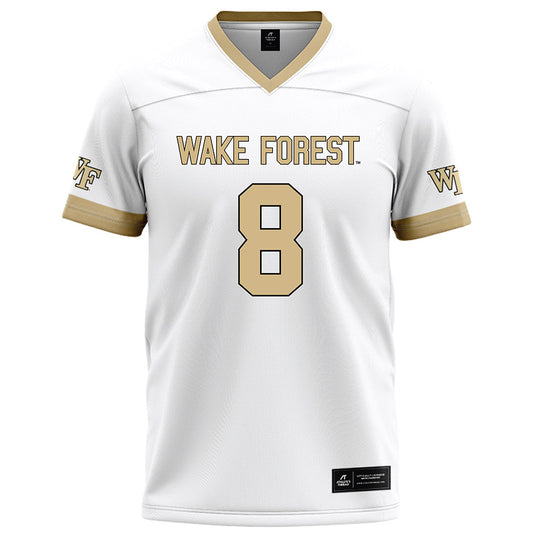 Wake Forest - NCAA Football : Braylon Johnson - White Football Jersey-0