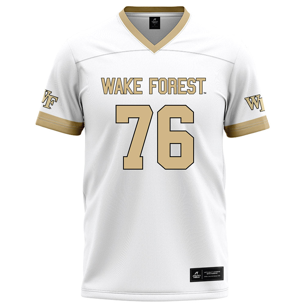 Wake Forest - NCAA Football : Fletcher Turk - White Football Jersey-0