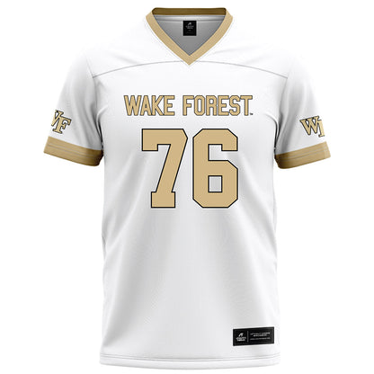 Wake Forest - NCAA Football : Fletcher Turk - White Football Jersey-0