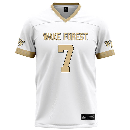 Wake Forest - NCAA Football : Buom Jock - White Football Jersey-0