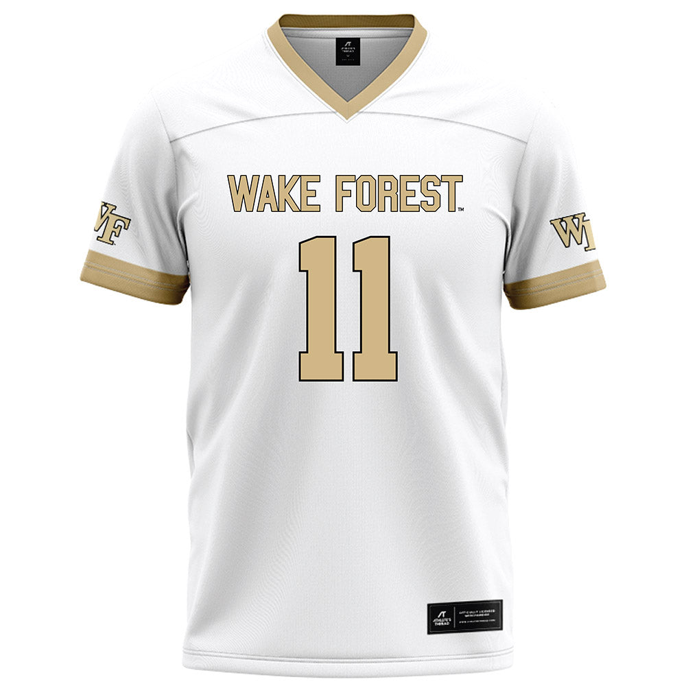 Wake Forest - NCAA Football : Ny Carr - White Football Jersey-0