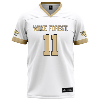 Wake Forest - NCAA Football : Ny Carr - White Football Jersey-0