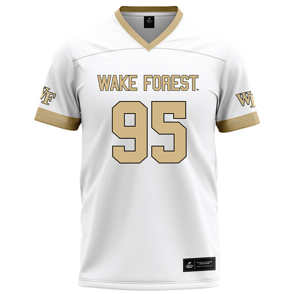 Wake Forest - NCAA Football : Brandon Smiley - White Football Jersey-0
