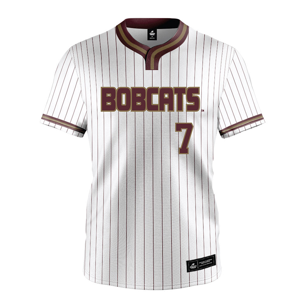 Texas State - NCAA Softball : Kaitlyn Miller - White Pinstripe Jersey-0