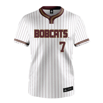 Texas State - NCAA Softball : Kaitlyn Miller - White Pinstripe Jersey-0
