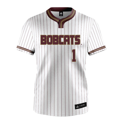 Texas State - NCAA Softball : Maddie Kingslien - White Pinstripe Jersey-0