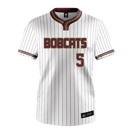 Texas State - NCAA Softball : Sophie Sandel - White Pinstripe Jersey-0