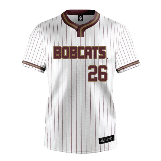 Texas State - NCAA Softball : Haley Carder - White Pinstripe Jersey-0
