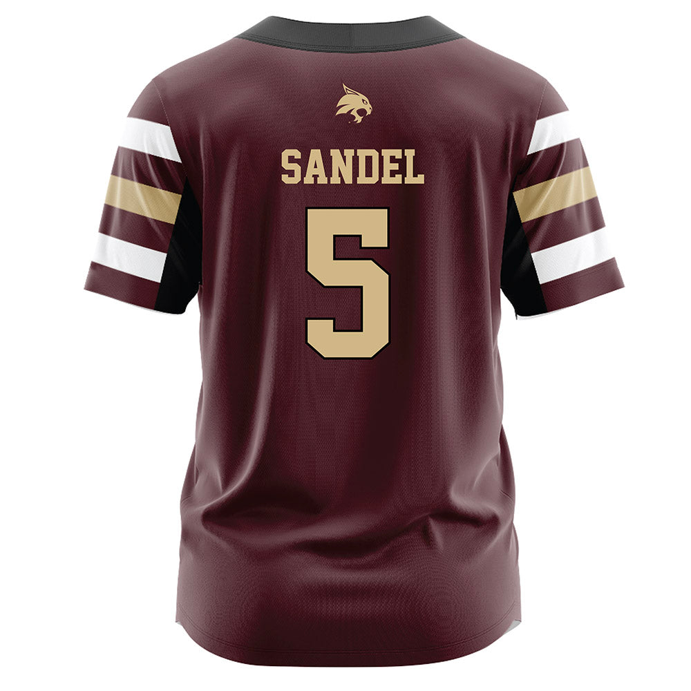 Texas State - NCAA Softball : Sophie Sandel - Maroon Jersey-1
