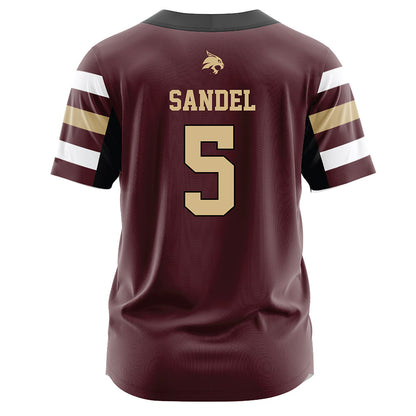Texas State - NCAA Softball : Sophie Sandel - Maroon Jersey-1