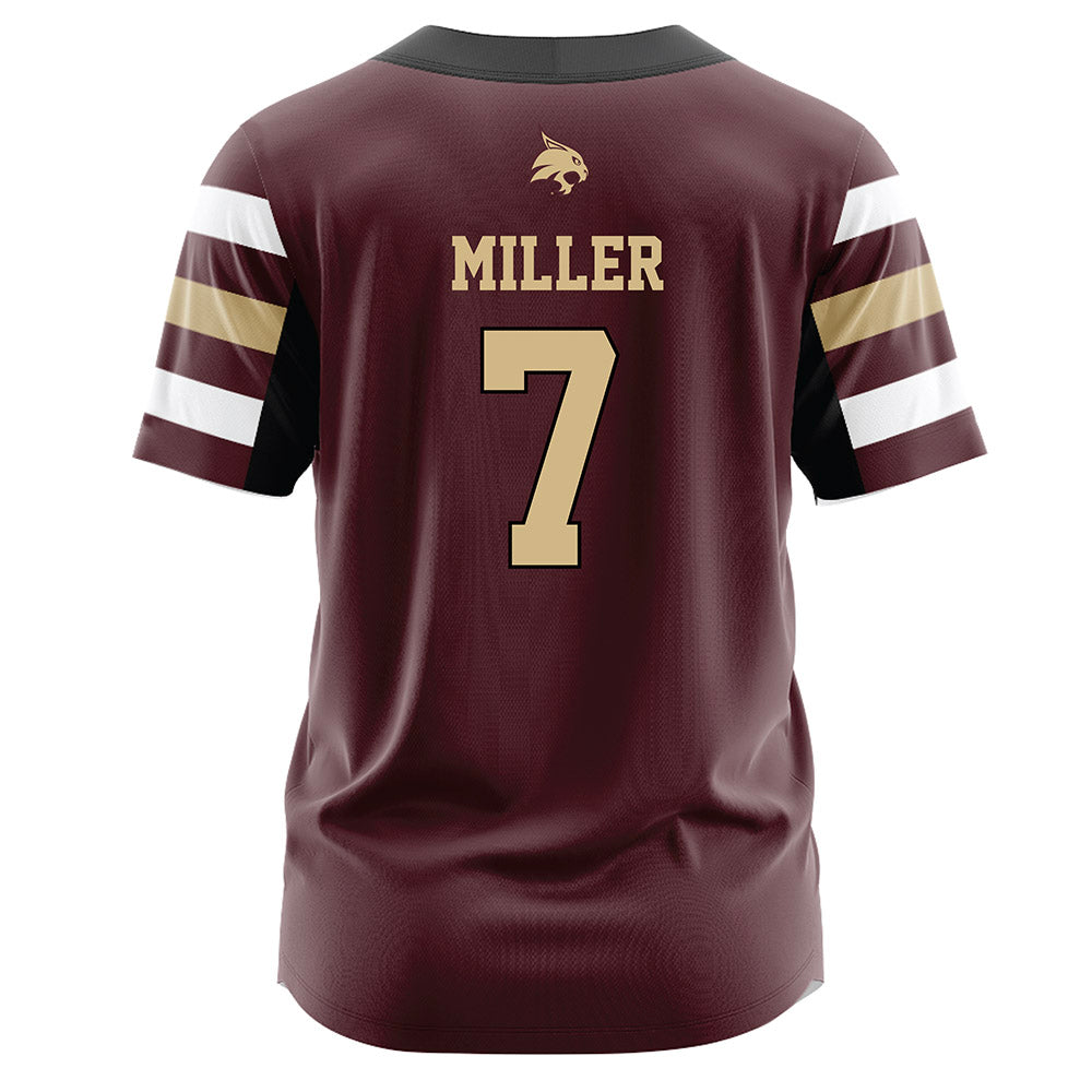 Texas State - NCAA Softball : Kaitlyn Miller - Maroon Jersey-1