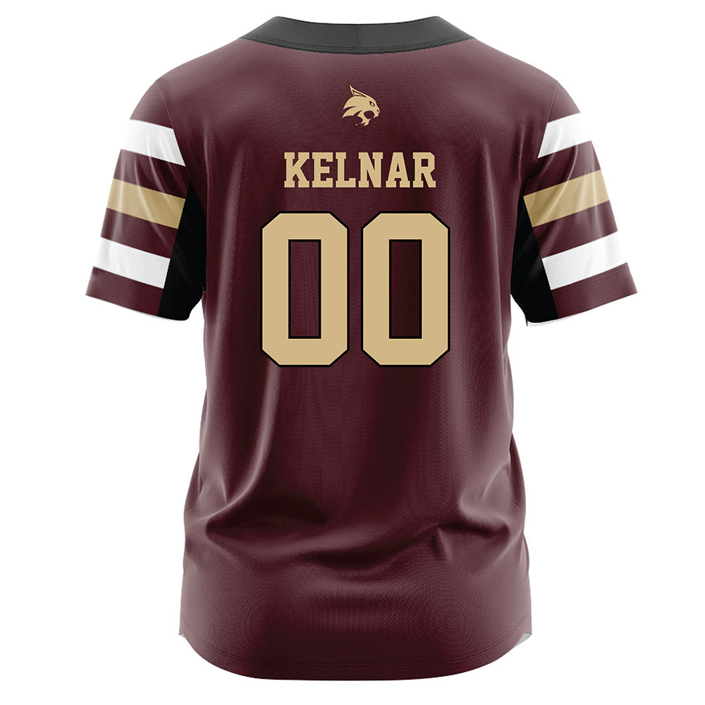 Texas State - NCAA Softball : Megan Kelnar - Maroon Jersey-1