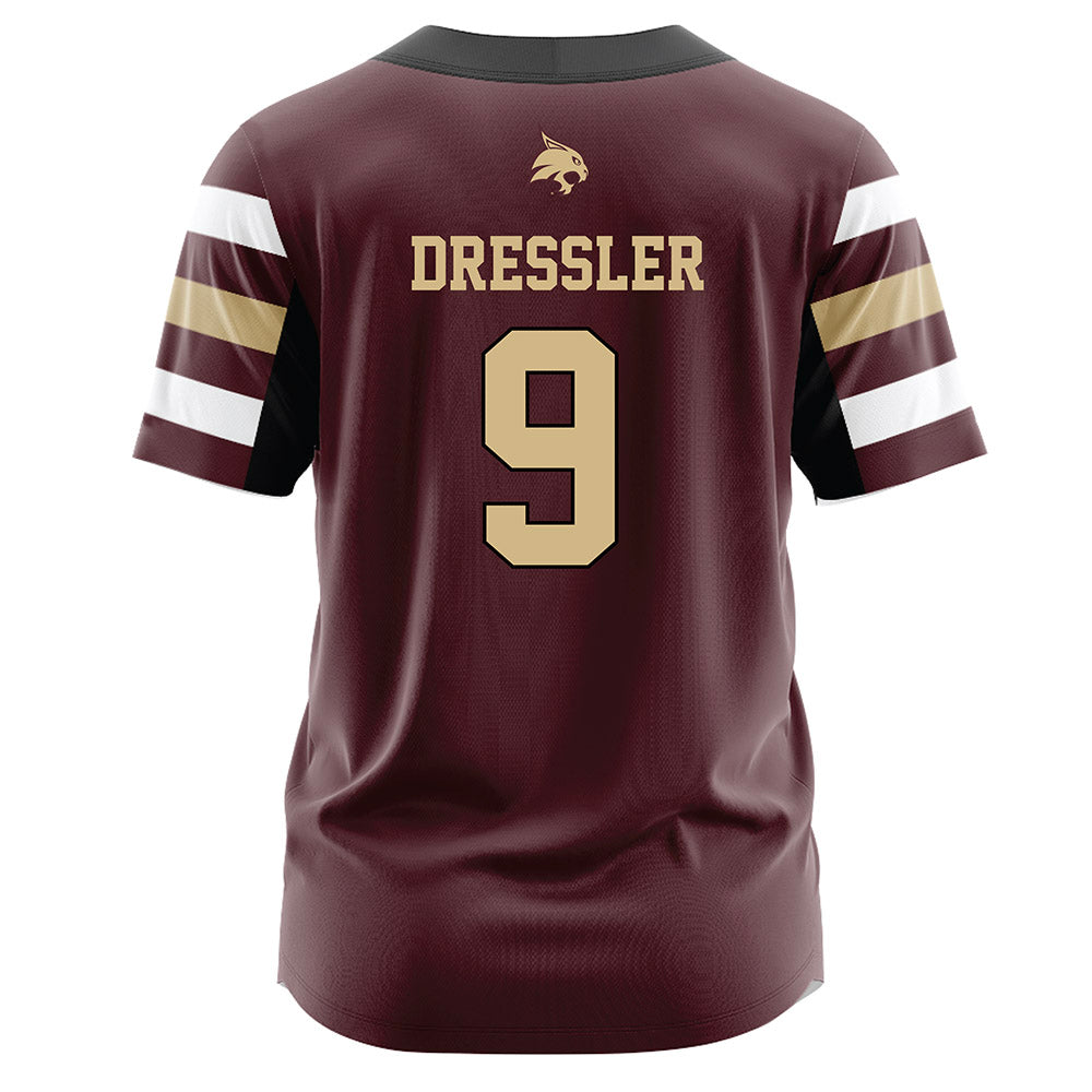 Texas State - NCAA Softball : Jayleigh Dressler - Maroon Jersey-1