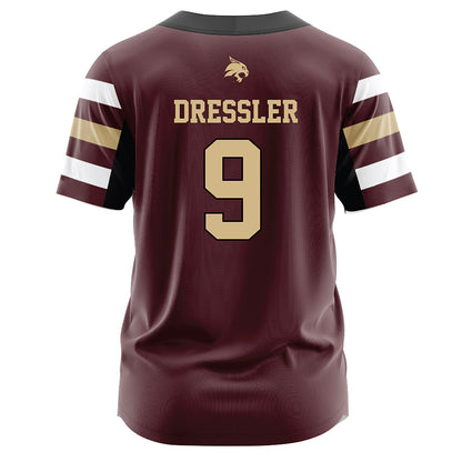 Texas State - NCAA Softball : Jayleigh Dressler - Maroon Jersey-1