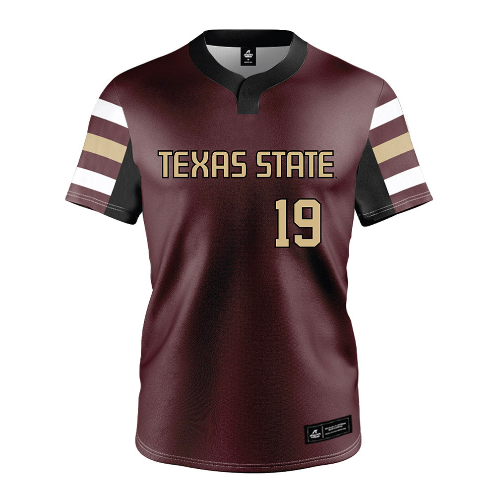 Texas State - NCAA Softball : Chesney Davis - Maroon Jersey-0