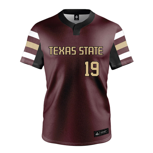 Texas State - NCAA Softball : Chesney Davis - Maroon Jersey-0