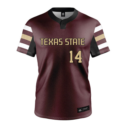 Texas State - NCAA Softball : Bailee Slack - Maroon Jersey-0
