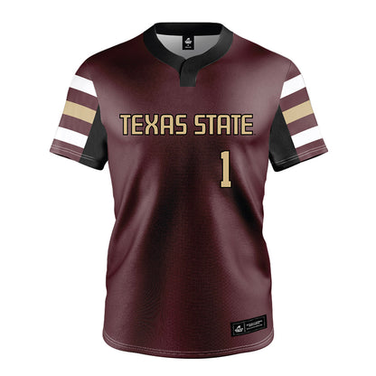 Texas State - NCAA Softball : Maddie Kingslien - Maroon Jersey-0