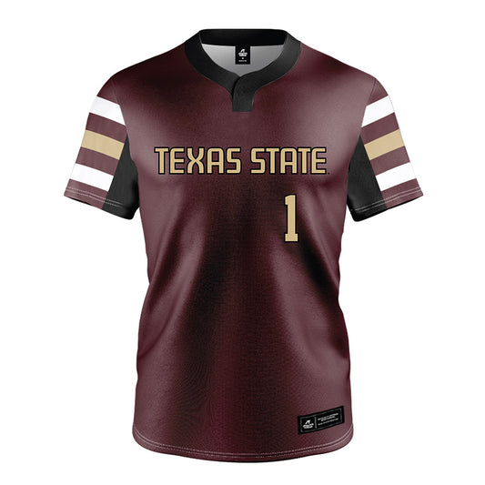 Texas State - NCAA Softball : Maddie Kingslien - Maroon Jersey-0